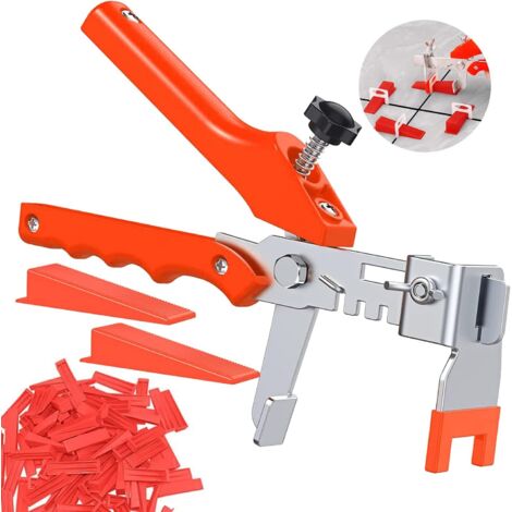 Fliesennivellierungssystem, 100 wiederverwendbare Bodenausgleichsplatten + 1 Unterlegplatte (1/5)