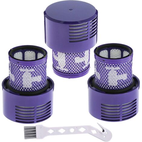 3er-Pack V10-Filter für Dyson V10 Animal V10 Absolute V10 Total Clean V10 Cyclone SV12 Akku-Staubsauger, Ersatzfilter, waschbare Ersatzteile, Ersatzteil 969082-01 & 96908201 (1/5)