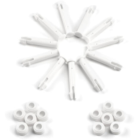 12 Stück Plastikstift,Intex Swimmingpool,Plastikstift Swimmingpool,für die meisten Rahmenpools - Pool Rechteckig/Rund (5,5 cm / 2,17 Inches) (1/5)
