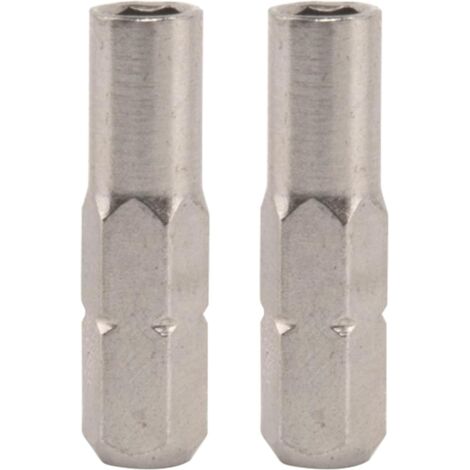 2 Stück Sechskant Schraubendrehereinsätze, 1/4 Zoll Bit Adapter, Vernickelt Magnetisch Bit Adapter 1/4, 1/4 Hex-Konverter, Adapter 1/4 Zoll 6,35 mm Bis 4 mm, 1/4" 6,35 mm Griff (1/5)