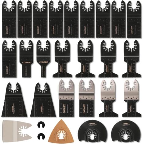 Zubehörset für Multitool-Sägeblätter,28-teiliges Multifunktions-Oszillierwerkzeug-Zubehör, Universal-Sägeblatt für Fein Multimaster, Dremel, Bosch, Makita, Dewalt und mehr (1/5)