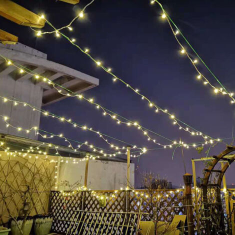 20 m lange Lichterkette mit 200 LEDs für Karneval, Hochzeit, Außenbereich, Innenbereich, Gartenbeleuchtung – RW, Innenmöbel-Dekoration, Weihnachtsdekoration, Lichterketten (1/5)