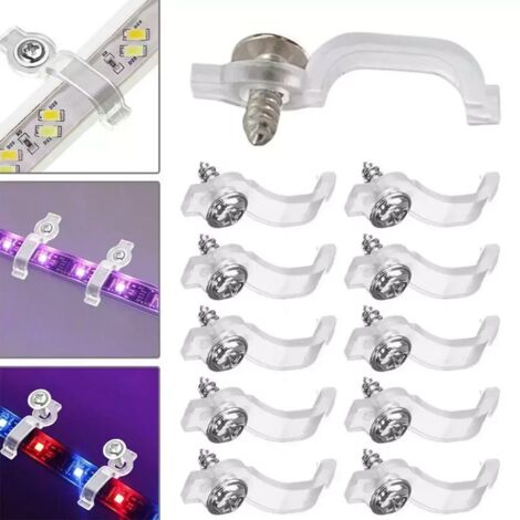 50 Stück Befestigungsclips für die Montagehalterung für 3528/5050 RGB-LED-Lichtstreifen (1/5)