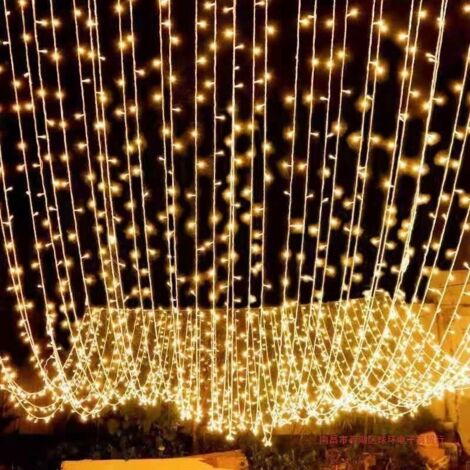 100 m 800 LED-Lichterkette, Karneval, Hochzeit, Außen- und Innengartenbeleuchtung – RW Innenmöbel-Dekoration, Weihnachtsdekoration, Lichterketten (1/5)