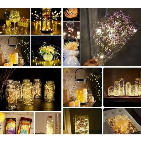 Märchenlampe: batteriebetriebene Lichterkette mit 20 LEDs (3 Stück) (1/5)