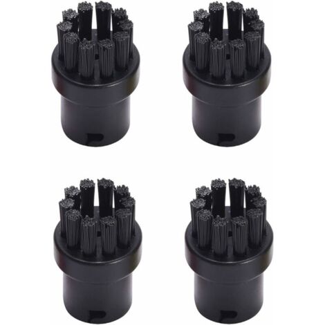 Stück runde Dampfreiniger-Bürsten, Ersatz für Karcher SC1, SC2, SC3, SC4, SC5, SC7, Schwarz (1/5)