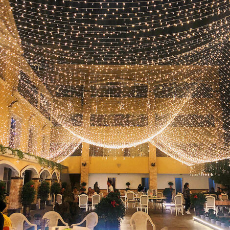 50M 400 LED Lichterketten Karneval Hochzeit Outdoor Indoor Gartenbeleuchtung-Warmweiß (1/5)