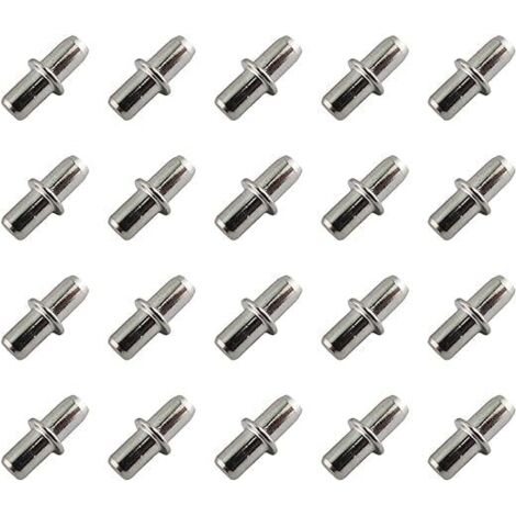 Bodenträger 5mm 20 Stück mit Ring für Bohrung,Bretthalter, Einlegeboden Halter,Regalbretthalter,für Möbel, Schränke, Schränke, Bücherregale, Regale. (1/5)