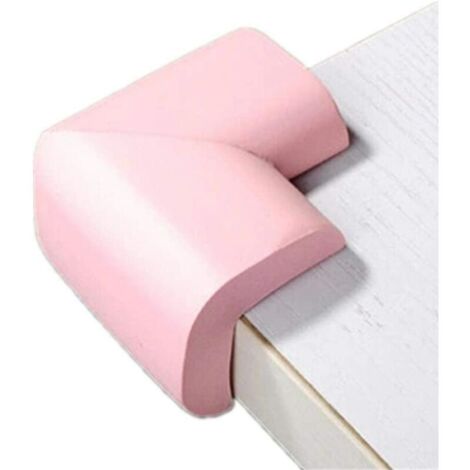Tisch-Eckenschutz-Schutz, 4 Stück/Set, Baby-Sicherheits-Eckenschutz, Kindertisch-Eckenkantenschutz, Abdeckung, Streifen, Kissen, Tischeckenschutz, Schutz, 4 Stück, Rosa (1/4)