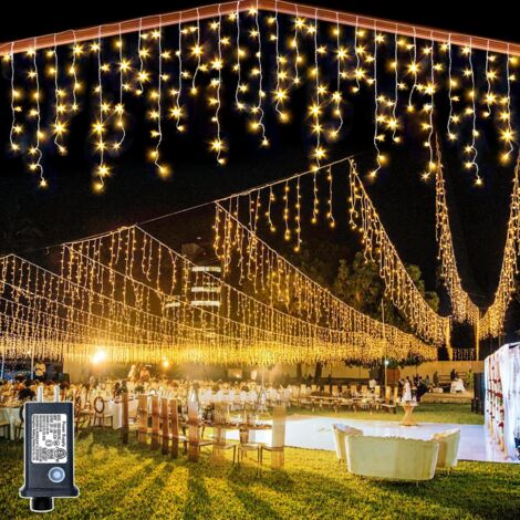 10 m lange Lichterkette mit 400 LEDs für Karneval, Hochzeit, Außenbereich, Innenbereich, Gartenbeleuchtung – RW, Innenmöbel-Dekoration, Weihnachtsdekoration, Lichterketten (1/5)
