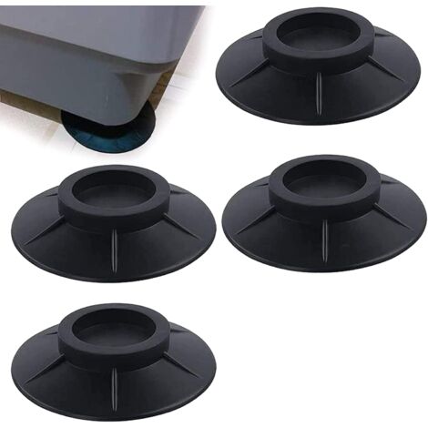 4Pcs Fußpuffer Waschmaschine, Anti-Vibrations Waschmaschine Füße Stabilisator Podest, Anti-Rutsch-Matte Rutschfeste Stoßdämpfer Stoßdämpfung (1/5)
