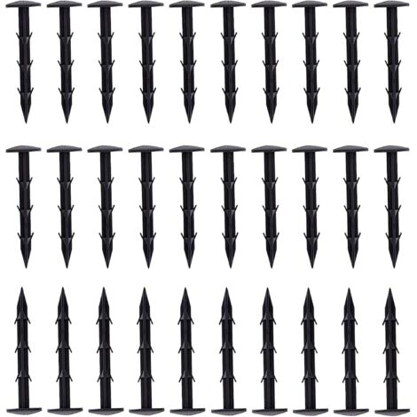 50 PCS Unkrautvlies Erdhaken,Extra Stark Erdanker,15 Länge,Kopfdurchmesser 3.5CM für Unkrautbekämpfung Herringe Boden Zelt Bodendeckerfolie,Maulwurfsgeflecht Allzweck (1/5)