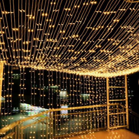 100M 1000 LED Lichterketten Karneval Hochzeit Outdoor Indoor Gartenbeleuchtung (1/5)