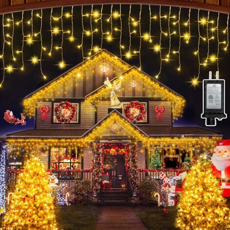15 m lange Lichterkette mit 600 LEDs für Karneval, Hochzeit, Außenbereich, Innenbereich, Gartenbeleuchtung – RW, Innenmöbel-Dekoration, Weihnachtsdekoration, Lichterketten (1/5)