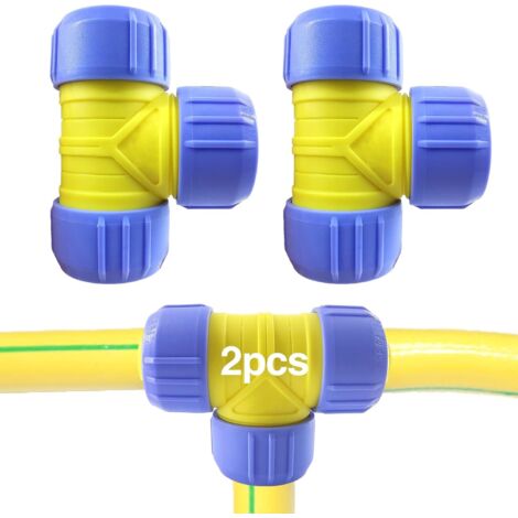2er-Pack Gartenschlauch-Wasserhahn-Adapter, Gartenschlauch-Anschluss, für Gartenschlauch-Wasserhahn-Schnellschlauchanschlüsse (1/5)