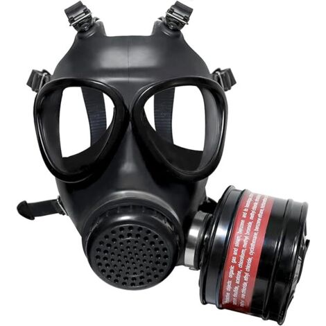 Vollgesichts-Atemschutzmaske mit 40-mm-Aktivkohlefilter, Gas-Atemschutzmaske für organische Dämpfe, Chemikalien, Schweißen, Staubschutz, Lackieren, Epoxidharz (1/5)