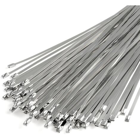 100 Stück Maschendrahtzaunbinder, 11.8 Zoll selbstsichernde Metallbinder aus Edelstahl 304, weit verbreitet für feste Zäune, Maschendrahtzaunrollen, Auspuffrohre, Outdoor, Workshop, etc. (1/5)