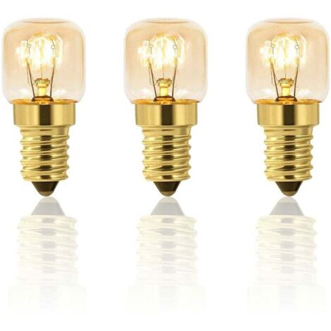 Set mit 3 Salzbirnen 25 W E14 T22, warmweiße Glühlampe 2700 K, Salzlampe, Grillöfen, 160 lm, AC 230 V, 25 W, 300 ° Ofen (1/5)