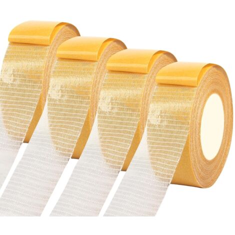 4 Rolls Doppelseitiges Klebeband Extra Stark Teppich Klebeband 3cm x 20m Klebeband Doppelseitig Teppichklebeband Doppelseitig Teppichkleber für Küche Zuhause Schule oder Outdoor (1/5)