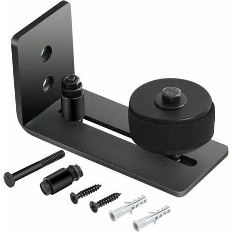 Unterboden für Schiebetor, verstellbare Rolle, Wandmontagesystem, bodenbündiges Design, unbeschädigtes Scheunentorpaneel (8 in 1) (1/5)