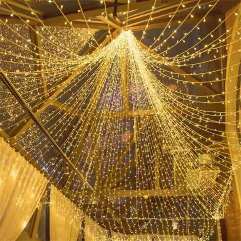 100M 1000 LED Lichterketten Karneval Hochzeit Outdoor Indoor Gartenbeleuchtung (1/5)