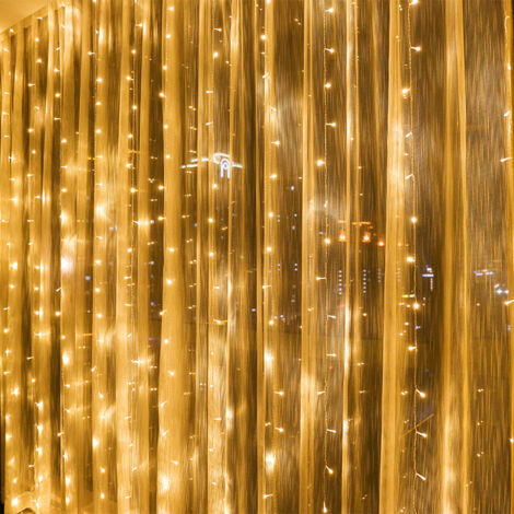 3X3M 304 LED Lichterketten Karneval Hochzeit Outdoor Indoor Gartenbeleuchtung-Warmweiß (1/5)