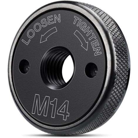 Schnellspannmutter M 14 für Winkelschleifer von AEG, Metabo, Makita, Flex, Black& Decker, Dewalt, Hitachi etc. Schnelles Fixieren und Lösen ohne Werkzeug (1/5)