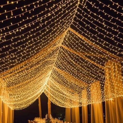 100 m 800 LED-Lichterkette, Karneval, Hochzeit, Außen- und Innengartenbeleuchtung – RW Innenmöbel-Dekoration, Weihnachtsdekoration, Lichterketten (1/5)