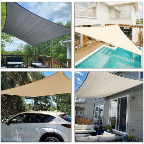 Sonnensegel 2,5 X 3 M Rechteckig, Gelb, PU-beschichtet, Wasserfest & UV-schützend – Für Garten, Terrasse & Balkon