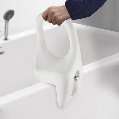 Badewanneneinstiegshilfe für Senioren, Badewanneneinstiegshilfe, Badewannenrand-Haltegriff mit Gummipolsterung, Blasformmaterial