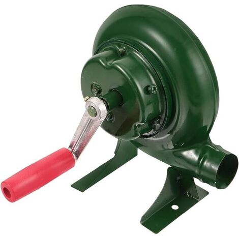 Handkurbel Schmiede Schmiedegebläse - Manuelles BBQ-Luftgebläse, Eisengetriebe Popcorn Lüfter Manuelle Lüfter, Tragbares Kamin Ventilator Zentrifugal Grill Gebläse, Für Camping/Picknick(150W)