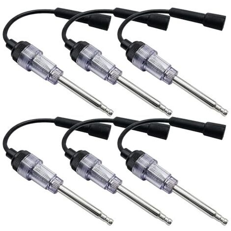 6 Stück Auto Zündkerze Tester - Zündkerze Tester Motor Zündspule Tester, Zündkerze Tester mit Fall, Zündkerze Tester Automobil Set (1/5)