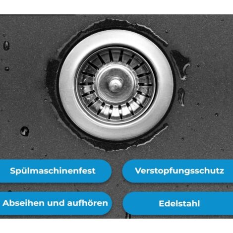 Silikon-Abflussstopfen Mit Saugnäpfen – Für Küche, Bad & Waschbecken, 2 Stück, Einfach Zu Reinigen