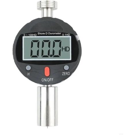 Härteprüfer, Tragbares digitales Shore-D-Härtemessgerät Durometer Härteprüfer mit großem LCD-Display for Gummi, Reifen für Stahl, Eisen, Bronze, Kupfer (1/4)