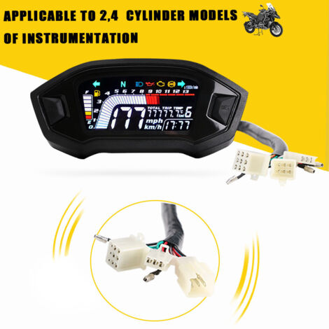 12 V Universal-Drehzahlmesser Mit LED-Hintergrundbeleuchtung Und Blauem Schaltlicht Fur Benzinautos 08000 Umin 89489907