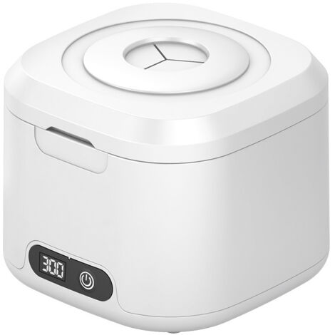 Ultraschallreiniger, 45000 Hz UV-Ultraschallreiniger für Zahnprothesen, 5 UV-C-Lampen, 340 ml Ultraschallreiniger für Zahnschienen, Aligner, Schmuck, Uhrenarmbänder