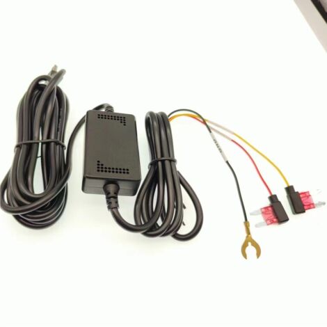 Tachograph Hard Line Kit, USB - C Stromkabel, USB Hard Cable Car Kit, 12V / 24V auf 5V Flaschenschutz Step-Down-Leitung Autoparküberwachungsleitung (1/5)