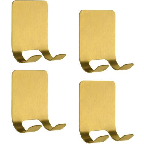 4er-Pack selbstklebender Rasiererhalter, Rasiererhalter, Handtuchhaken, Edelstahl, wasserdicht, für Handtücher, Badzubehör, Küche und Bad (1/5)