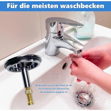 Gummi-Abflussstopfen Set – 4 Größen (3,5-5,1 Cm) – Mit Aufhängering Für Badewanne, Spüle & Waschbecken