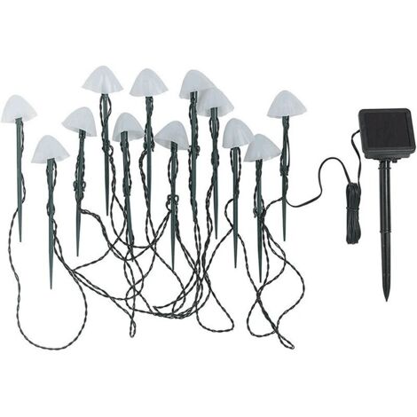 Solar Lichterkette Aussen 20 LED Solar Pilze Gartendeko, 2 Modi Solar Garten Pilzlampe Wasserdicht Solarleuchten Figuren für Garten Rasen Balkon Terrassen Ostern Deko
