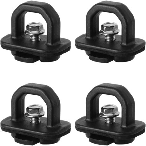 2er-Pack Mehrzweck-Anhänger- und Ladeflächen-Ankerhaken – Ladeflächen-Ankerhaken – Zubehör zur Ladungssicherung – Einfache Installation – Pickup-Ladeflächen-Ankerpunkte