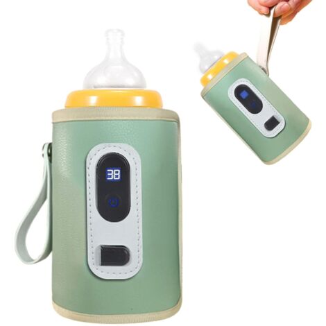 Babyflaschenwärmer Temperaturverstellbarer USB-Babymilchwärmer mit Digitalanzeige Elektrische Erwärmung
