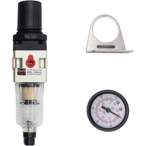 1/4& DRUCKMINDERER DRUCKLUFT Kompressor Filter Druckluftregler Wasserabscheider 294807693759