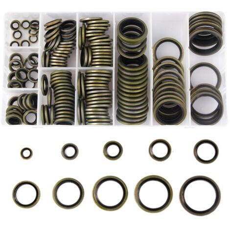 180 Stücke Messing Unterlegscheibe Sortiment Set mit Box M2 / M2.5 / M3