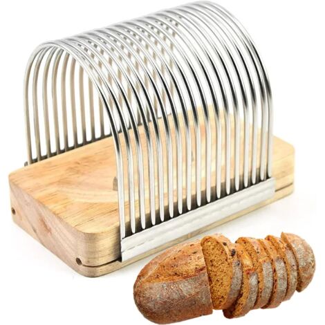 Manueller Brotschneider, Toastschneider, Hochleistungs-Brotschneideführung, Butterkartoffel-Schneideführungen aus Edelstahl, abnehmbare Toastschneider-Brotwerkzeuge