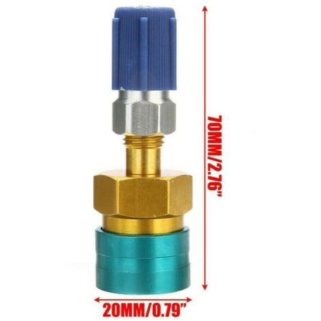 R1234YF auf R134A Low Side Schnellkupplung, R1234YF Low Side Adapter, R12 auf R134A Schlauch Adapter Fitting Anschluss für Auto KFZ Klimaanlage (1/3)
