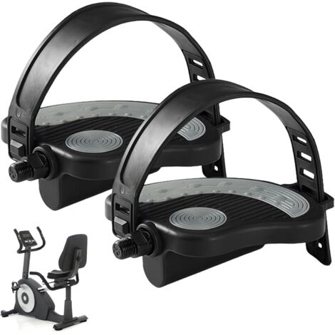 Stück Heimtrainer-Pedale, 9/16 Stationäre Fahrradpedale, Untertisch-Fahrradpedale, für Heimtrainer-Dynamometer-Spinbike-Innenpedale