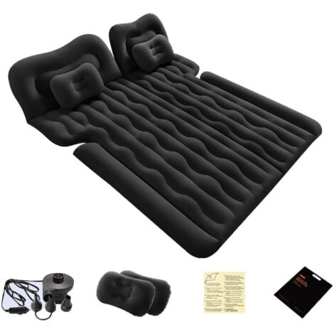 Auto-Luftmatratze, tragbares aufblasbares Rücksitzbett fürs Auto, aufblasbare Luftmatratze mit Luftpumpe und 2 Kissen für Zuhause, Outdoor, Camping und Reisen, Auto-Schlafmatte (1/5)
