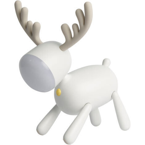 Niedliches -nachtlicht Im Elch-design Dimmbare Touch-lampe Warmes Licht Für Das Schlafzimmer Tragbare Wiederaufladbare Nachtlampe Für Jungen Und Mädchen (1/5)