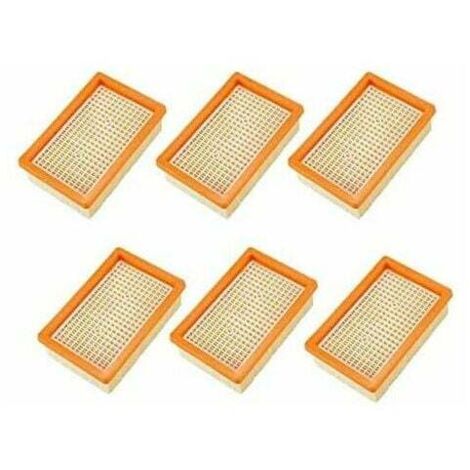 Set mit 6 Staubsaugerfiltern für Karcher MV4 MV5 MV6 WD4 WD5 WD6, Leberfilter-Ersatzteile (1/5)